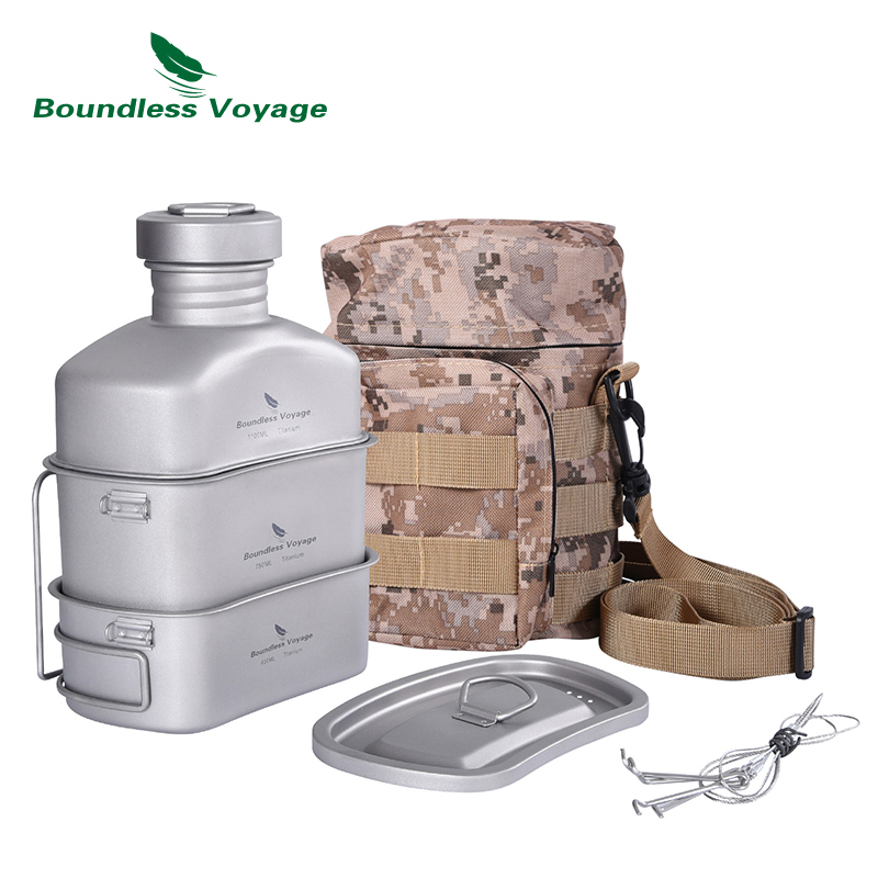 Camping Cooking Utilities - Grenzeloze Voyage Outdoor Militaire Kantine Fles