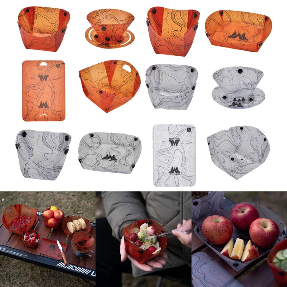 Camping Cooking Set Lightweight - Outdoor Lichtgewicht Opvouwbaar Servies Draagbare Kom