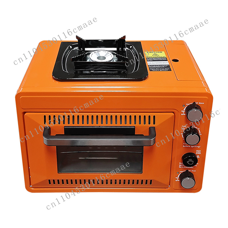 Camping Double Cooking Stove - Professionele buiten gas barbecue oven met