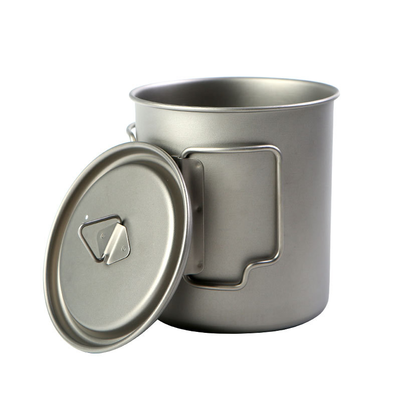 Camping Cooking Utilities - Camping Titanium Cups 450 ml 550