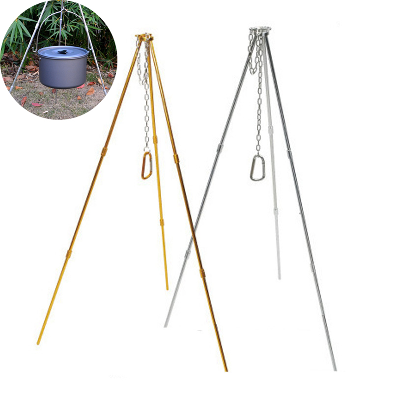 Camping Cooking Pot Tripod - Outdoor campingstatief, duurzaam, draagbaar, picknick koken,