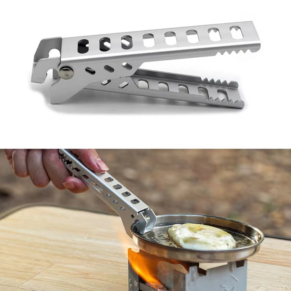 Camping Cooking Utensil Holder - Outdoor Aluminium Anti-hete Legering Clip Kom