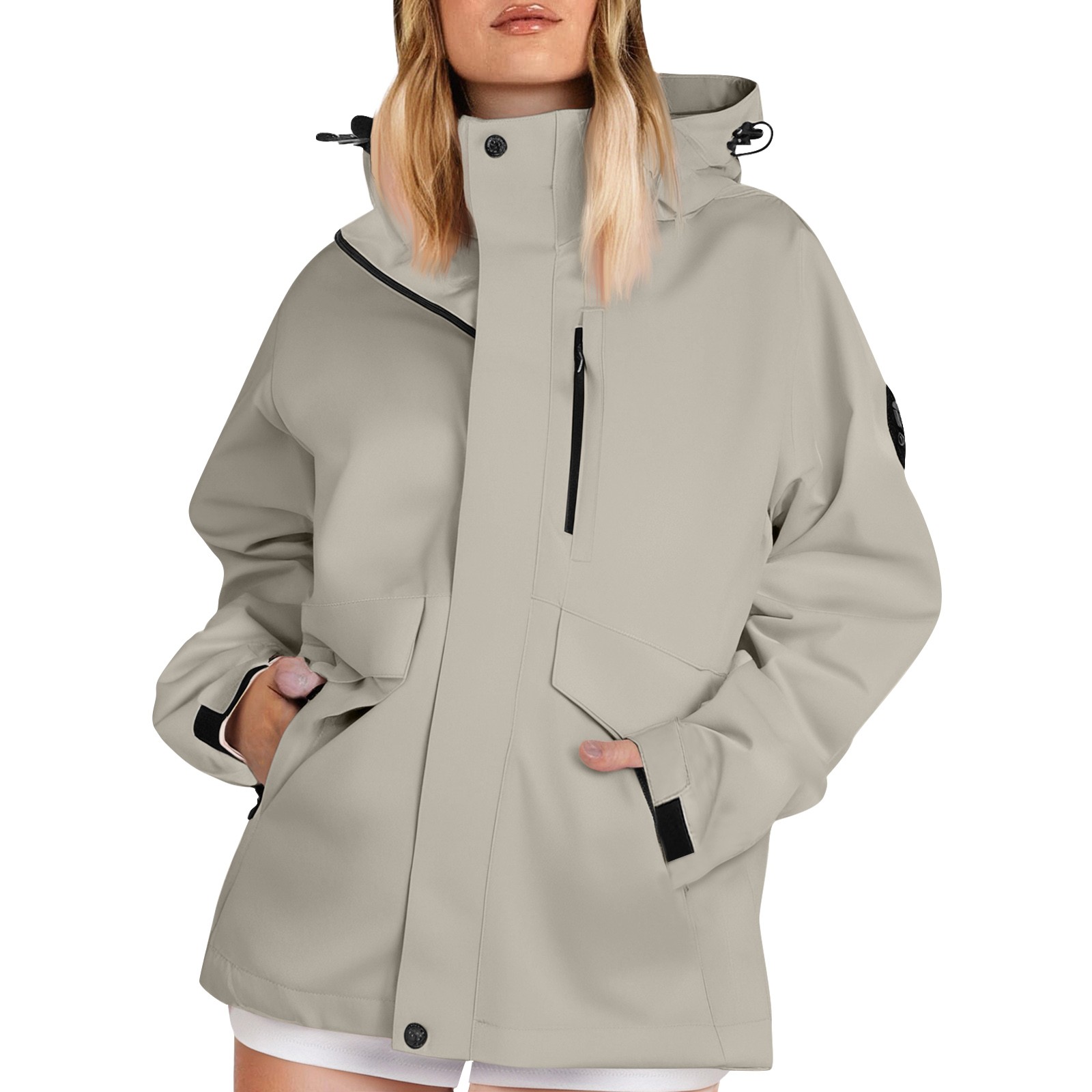 Camping Cooking Windbreak - Herfst Dames Lichtgewicht Wandeljassen Effen Kleur