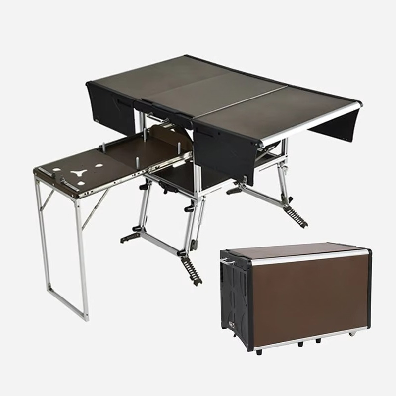 Quality Camping Cooking Set - Draagbare mobiele keuken voor kamperen, hoogwaardige