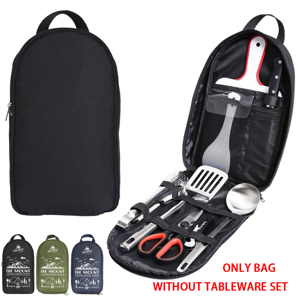 Camping Cooking Set With Bag - 2024 Picknickgerei Set Opbergtas Wandelen Camping