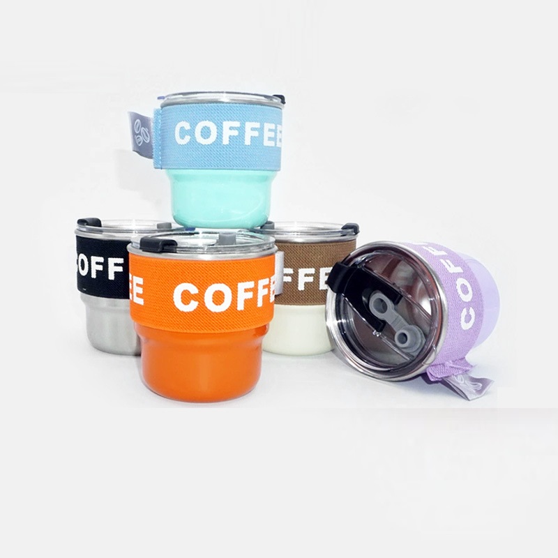 Camping Cooking Cup - Outdoor 304 roestvrijstalen mok Waterbeker Camping