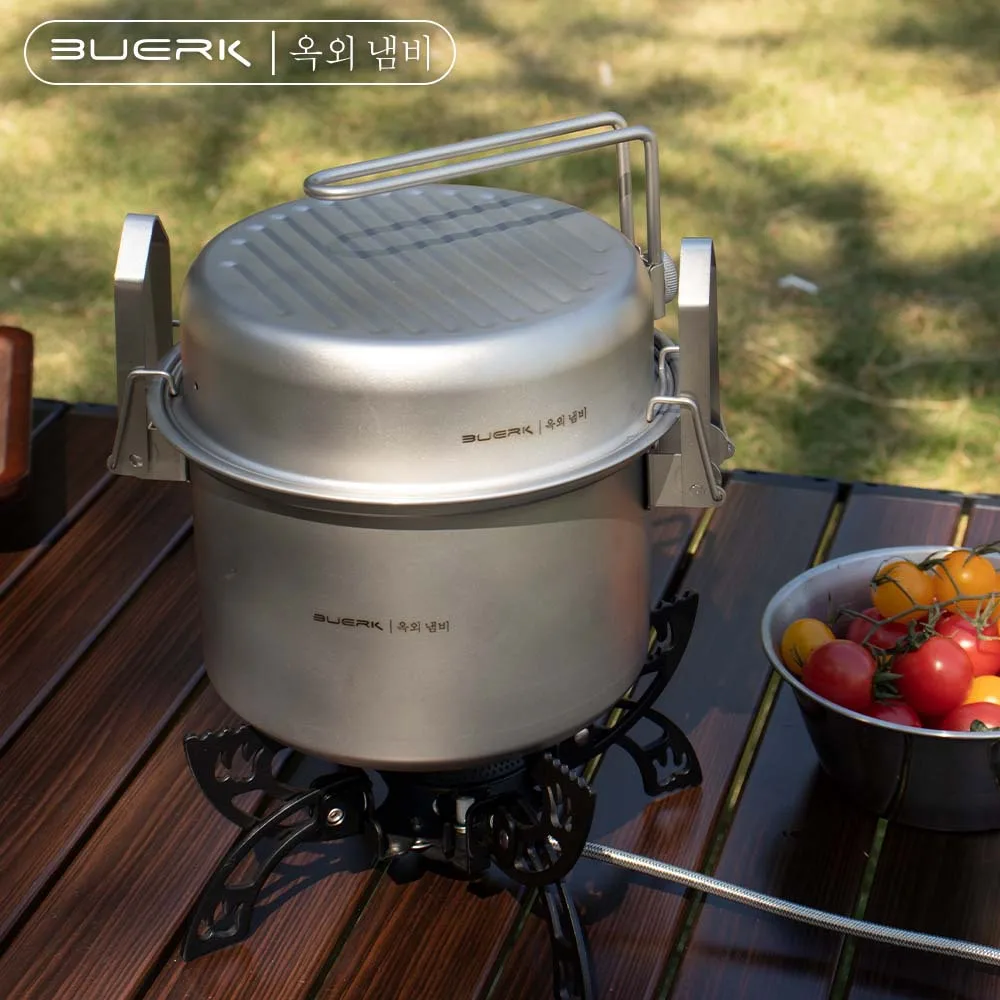 Camping Cooking Ware - Outdoor Camping Multifunctionele stoom- en frituurpan,