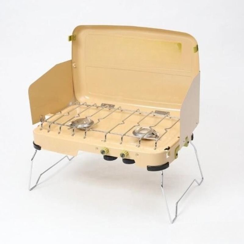 Camping Double Cooking Stove - Camping Dubbele Hoofd Winddicht Draagbare Cassettekachel