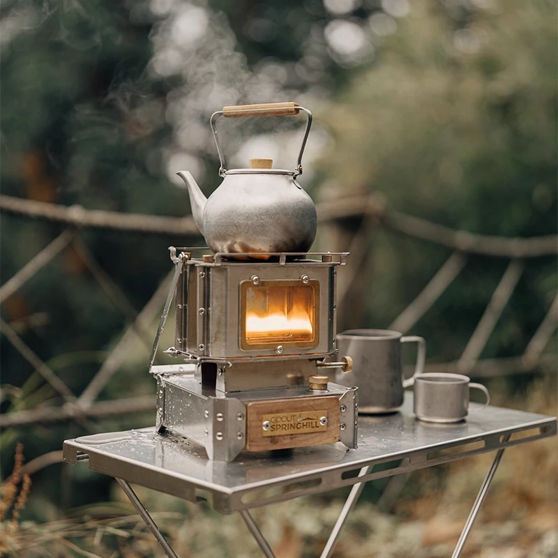 Camping Double Cooking Stove - Vintage stijl campingkachel Dual Wick draagbare