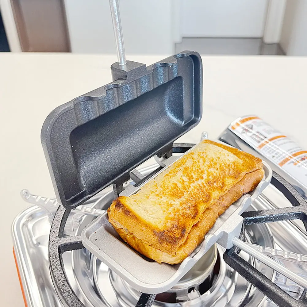 ANon-stick aluminium sandwichp - Camping Cooking Utensil Roll recensie en prijs