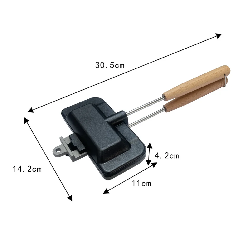 ANon-stick aluminium sandwichp - Camping Cooking Utensil Roll recensie en prijs