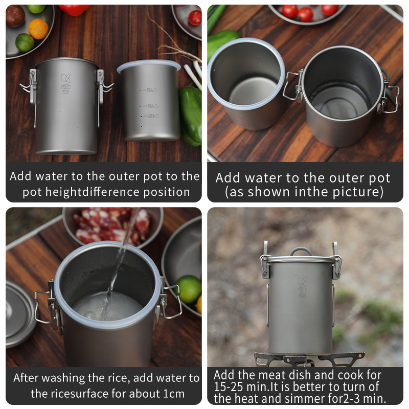 KEITH Pure Titanium Rijstkoker - Camping Cooking Utilities recensie en prijs
