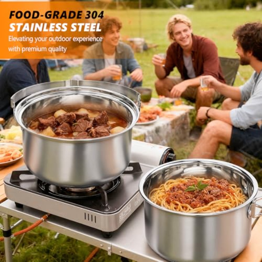 Campingkookset, lichtgewicht r - Camping Cooking Set Lightweight recensie en prijs