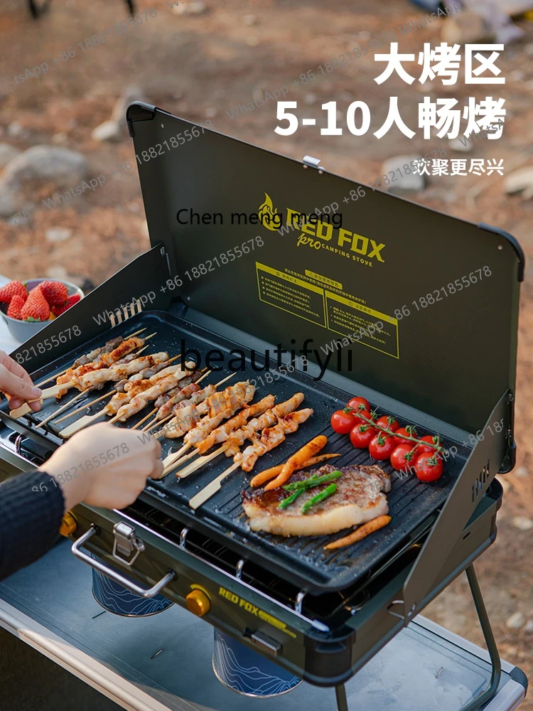 Z189 Gasgrill met dubbele kop  - Camping Double Cooking Stove recensie en prijs