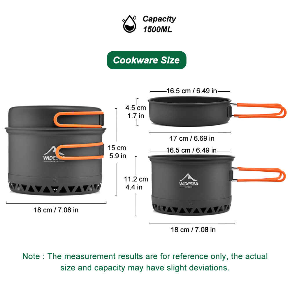 Campingservies Outdoor pannens - Camping Cooking Utilities recensie en prijs