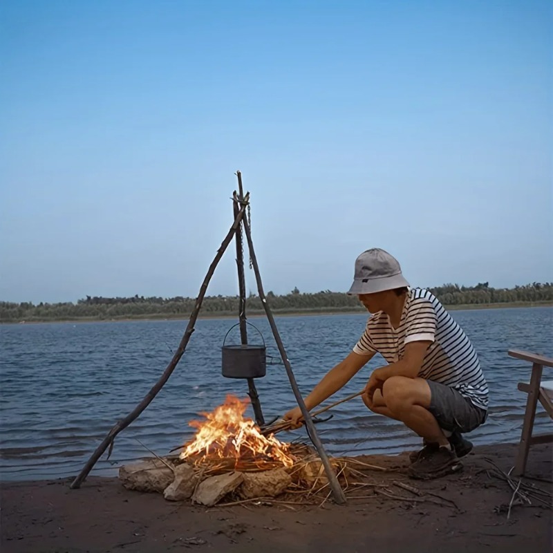 Draagbare, demontabele hangend - Camping Cooking Pot Tripod recensie en prijs