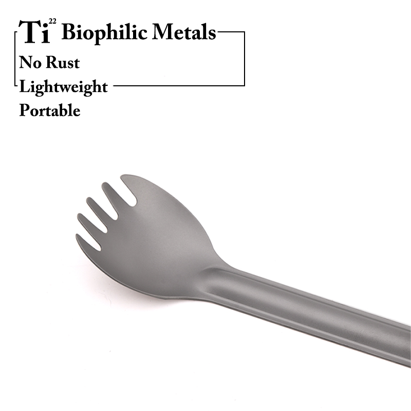 TiTo Titanium Spork Lepel Lang - Camping Cooking Handle recensie en prijs