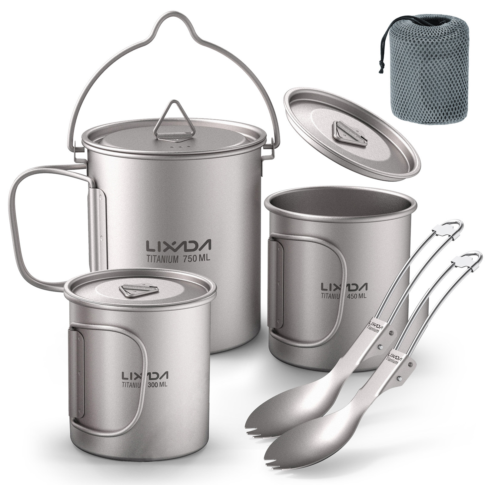 Ultralichte 300ml/750ml titani - Camping Cooking Cup recensie en prijs