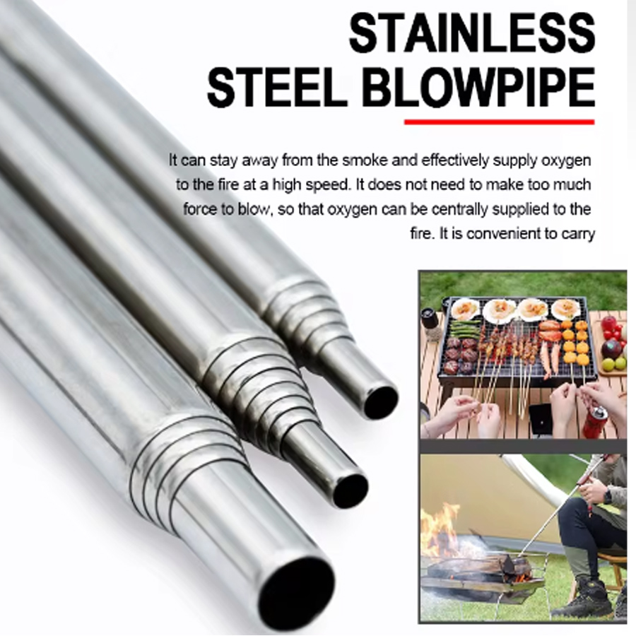Roestvrijstalen blaaspijp Zakb - Camping Cooking Utilities recensie en prijs