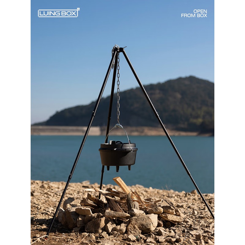 Hangende potbeugel van alumini - Camping Cooking Pot Tripod recensie en prijs
