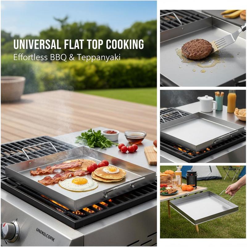 Universele platte bakplaat 18x - Camping Cooking Handle recensie en prijs