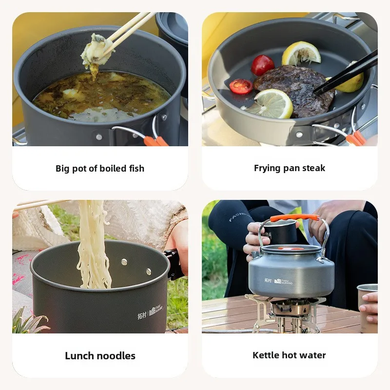Hoge kwaliteit buitenserviesse - Quality Camping Cooking Set recensie en prijs