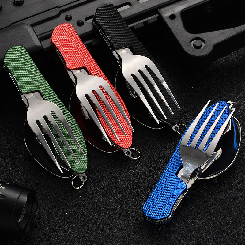 4-in-1 opvouwbare campinggerei - Camping Cooking Cutlery Set recensie en prijs