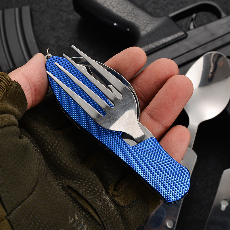 4-in-1 opvouwbare campinggerei - Camping Cooking Cutlery Set recensie en prijs