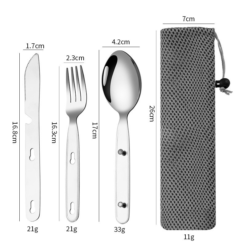 3 stks/set Opvouwbare Lepel Vo - Camping Cooking Cutlery Set recensie en prijs