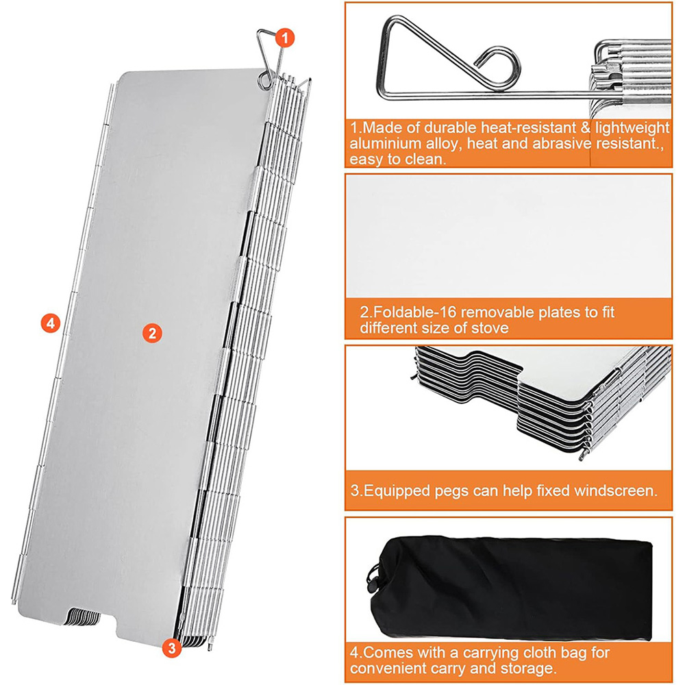 8/9/10/12/14/16 Platen Opvouwb - Camping Cooking Set Lightweight recensie en prijs