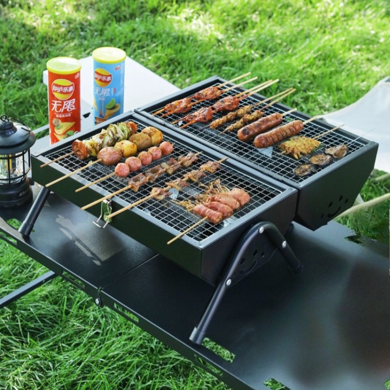 Koolstofstaal Barbecue Draagba - Camping Double Cooking Stove recensie en prijs