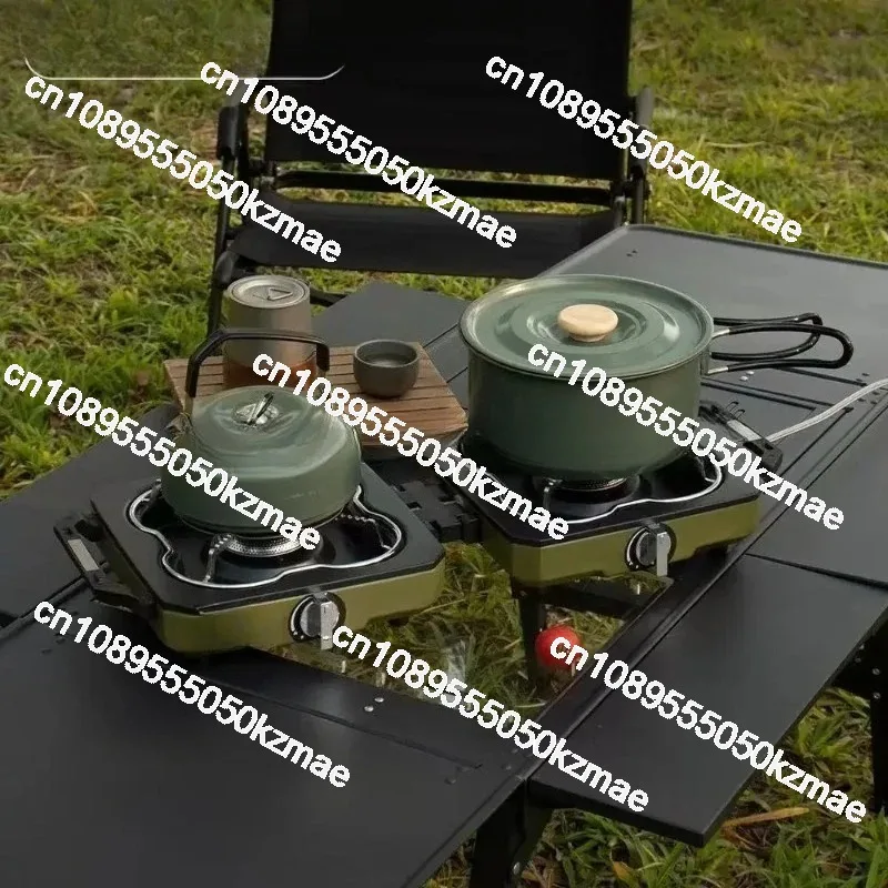 Draagbare dubbele brander camp - Camping Double Cooking Stove recensie en prijs
