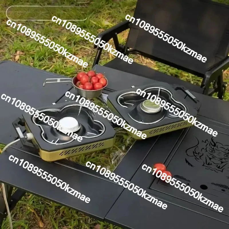 Draagbare dubbele brander camp - Camping Double Cooking Stove recensie en prijs