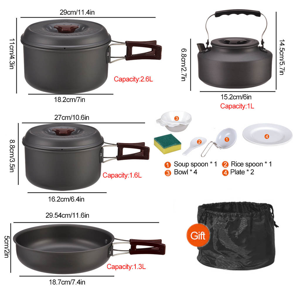 Buiten Koken 3-4 Personen Pick - Camping Cooking Set With Bag recensie en prijs