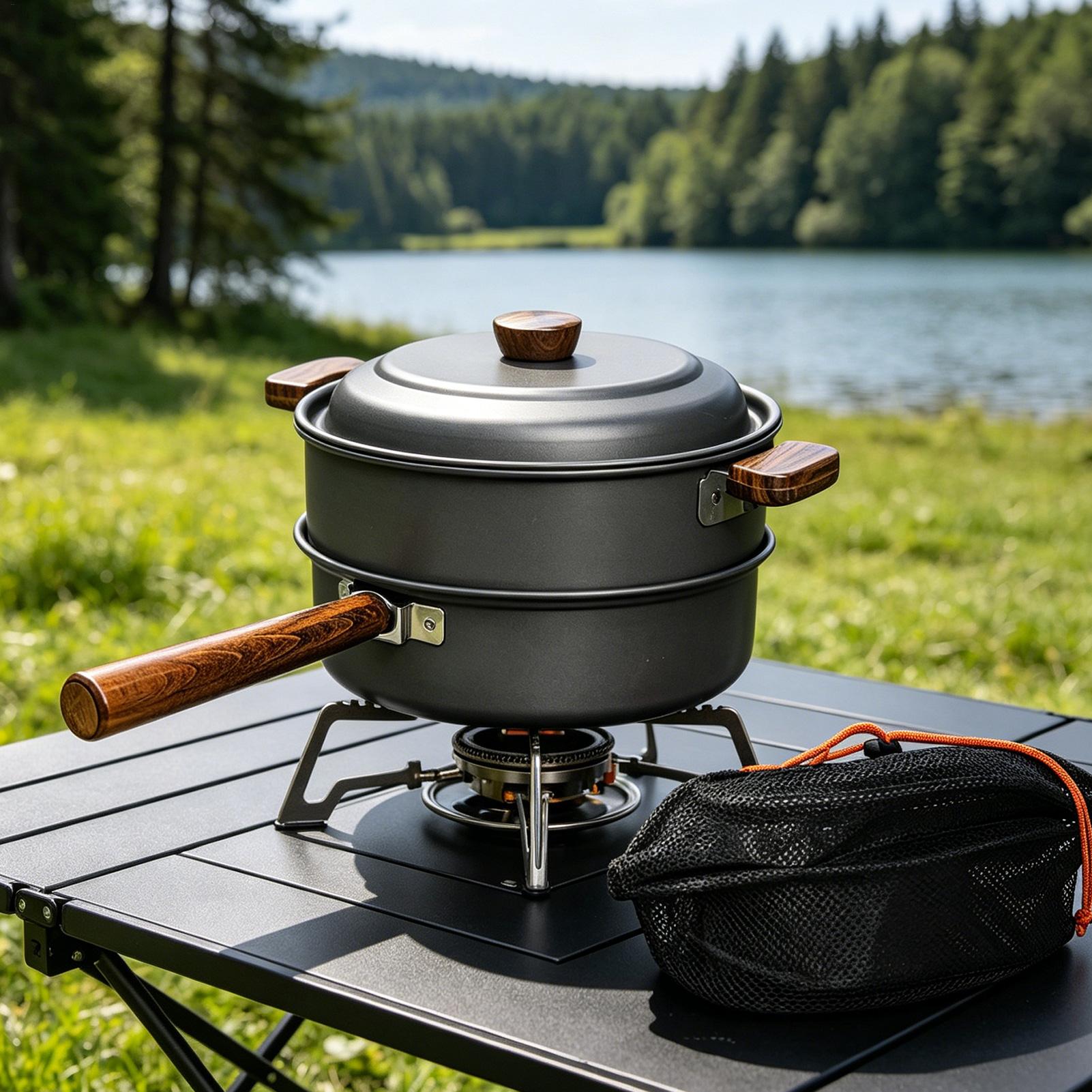 Campingpan Draagbare grote lic - Camping Double Cooking Stove recensie en prijs