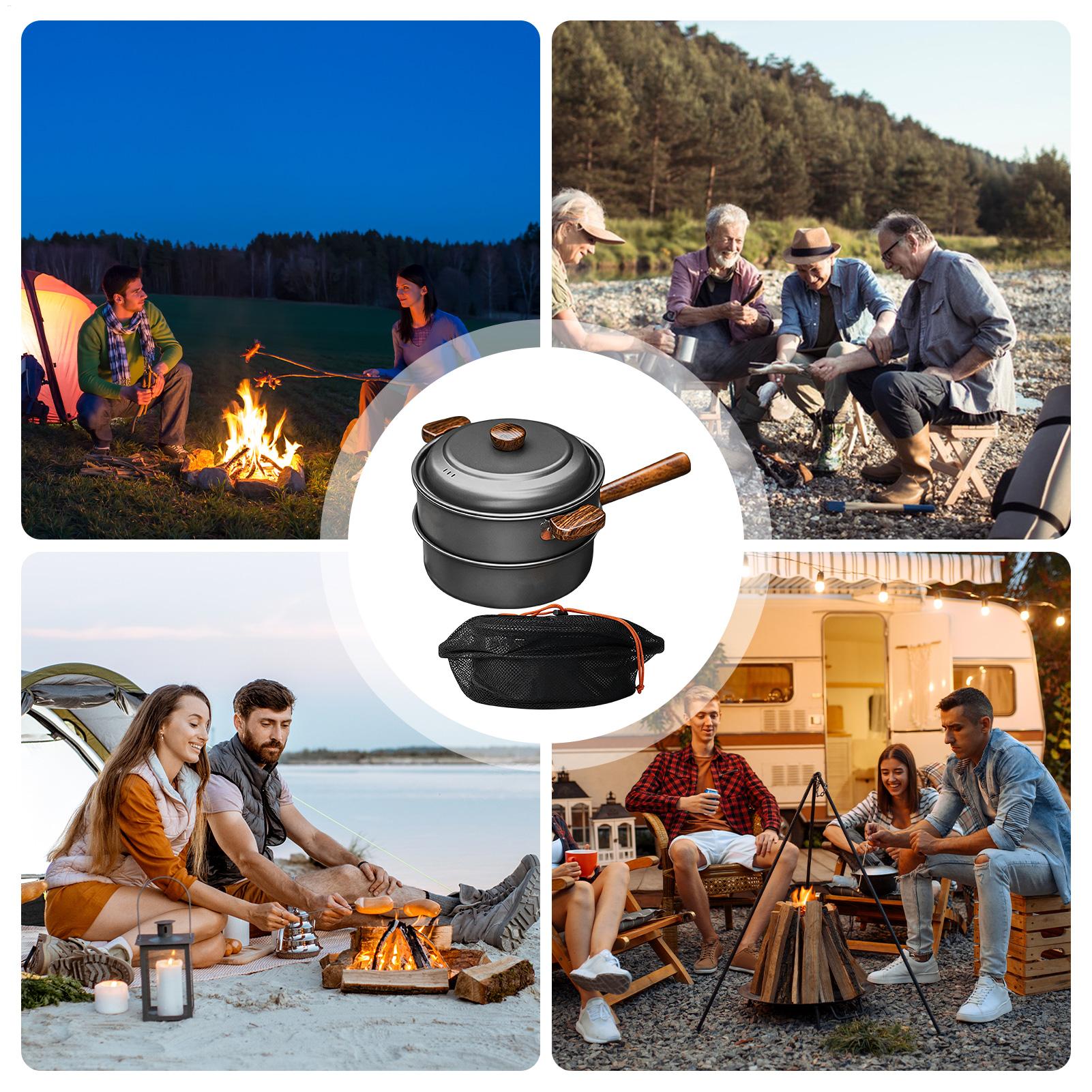 Campingpan Draagbare grote lic - Camping Double Cooking Stove recensie en prijs