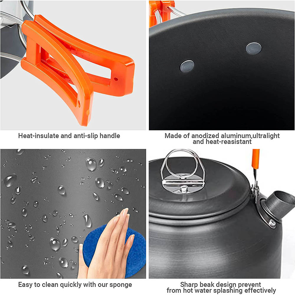 1 stks/1 set Camping Kookgerei - Camping Cooking Set With Bag recensie en prijs