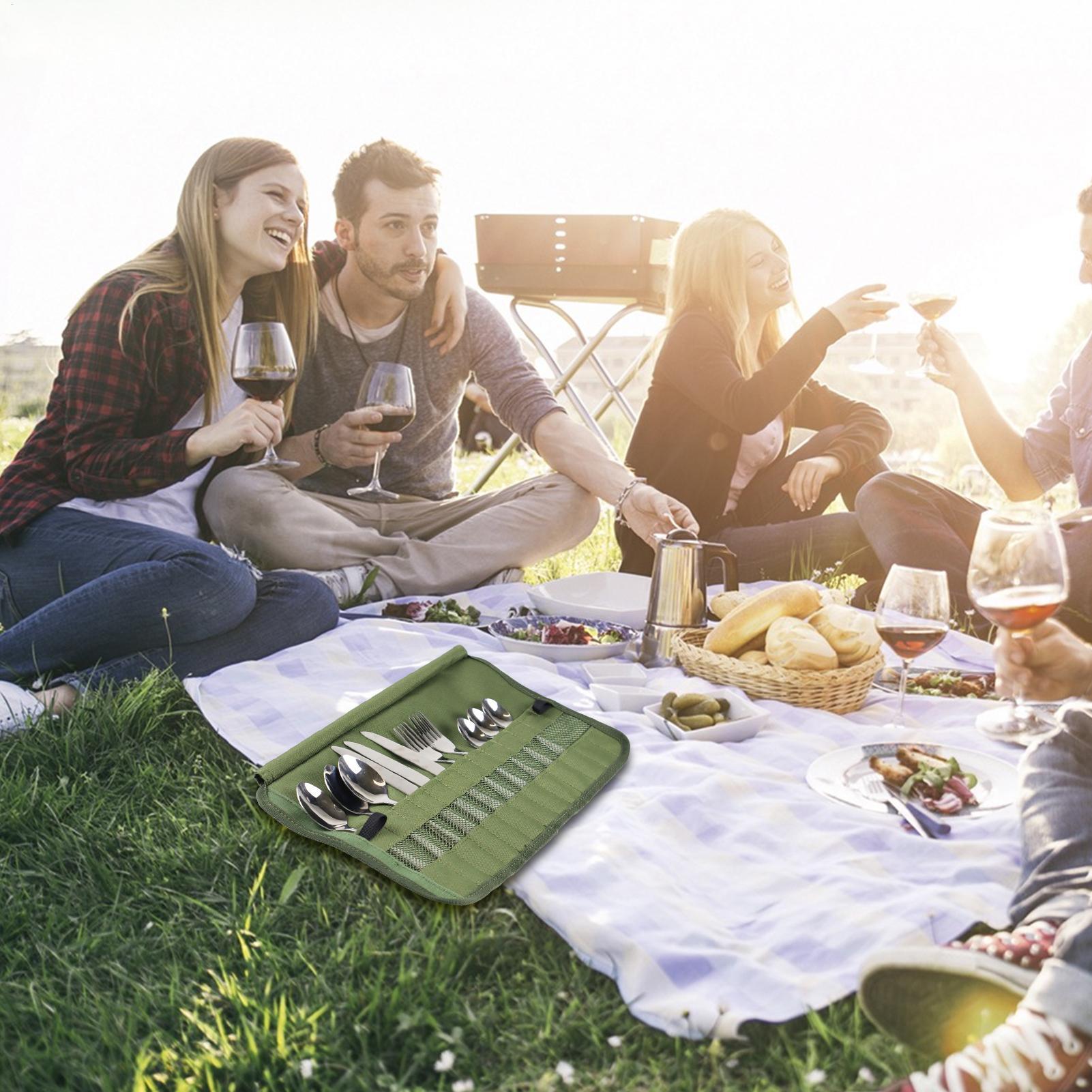 Keuken Opbergtas Camping Beste - Camping Cooking Utensil Roll recensie en prijs