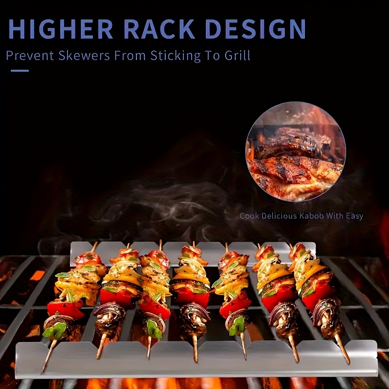 2 Stuks Kebab Rack Kebab Stand - Camping Cooking Utensil Holder recensie en prijs
