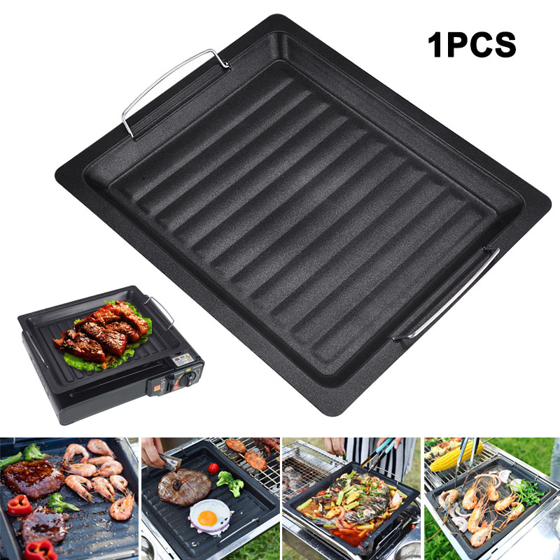 Buiten dikke vierkante grillpa - Camping Cooking Handle recensie en prijs