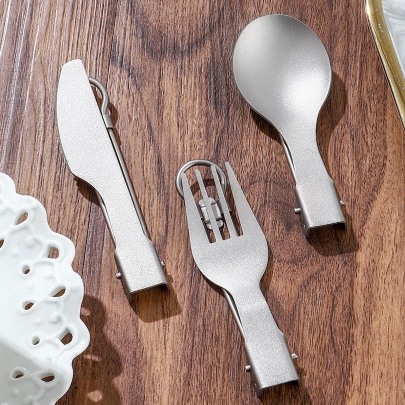 Titanium opvouwbare bestekset  - Camping Cooking Cutlery Set recensie en prijs