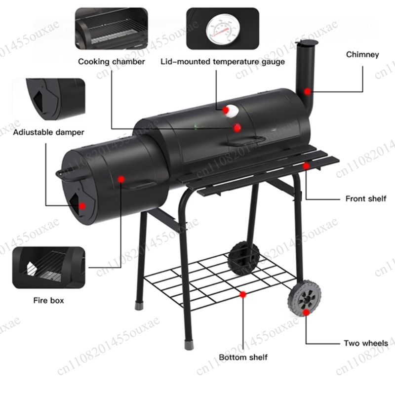 Dubbelzijdige grote houtskool  - Camping Double Cooking Stove recensie en prijs