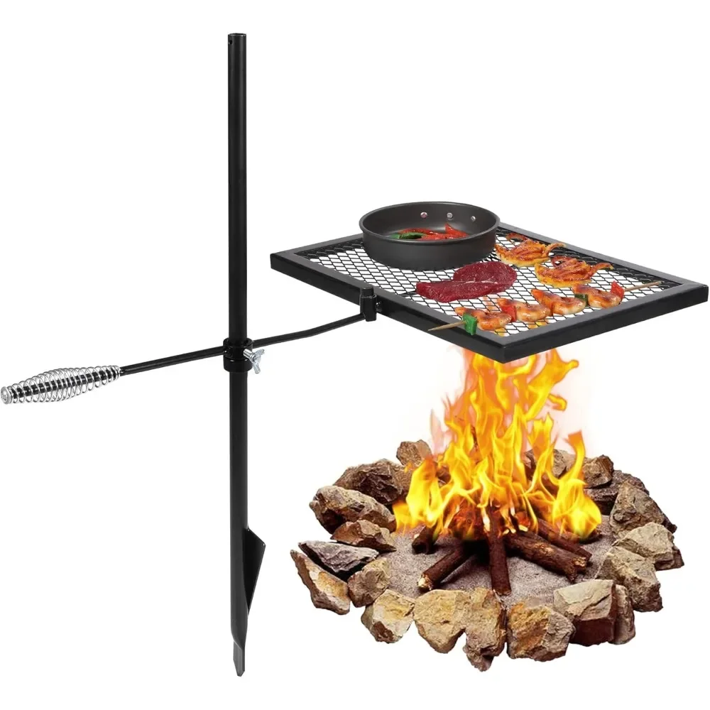 %a Draaibare kampvuurgrill, ro - Camping Cooking Over Fire recensie en prijs