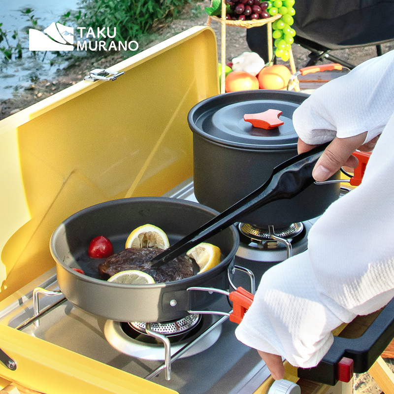 Camping kookgereiset Outdoor k - Camping Cooking Set With Bag recensie en prijs
