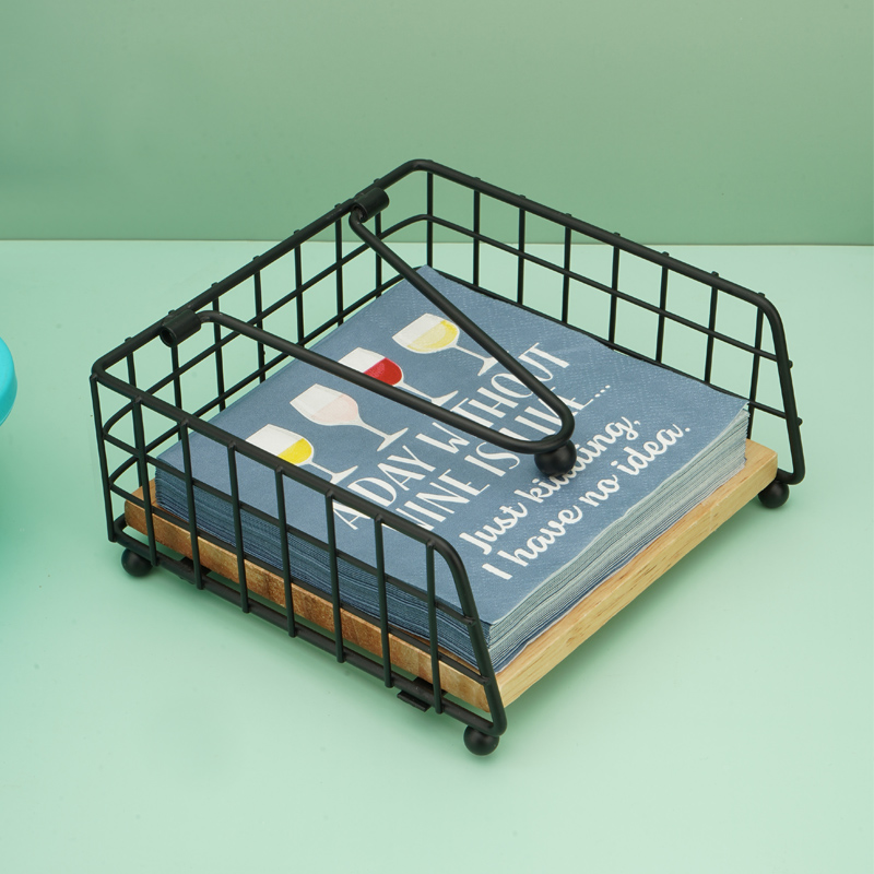 Vierkante houten servethouder, - Camping Cooking Utensil Holder recensie en prijs