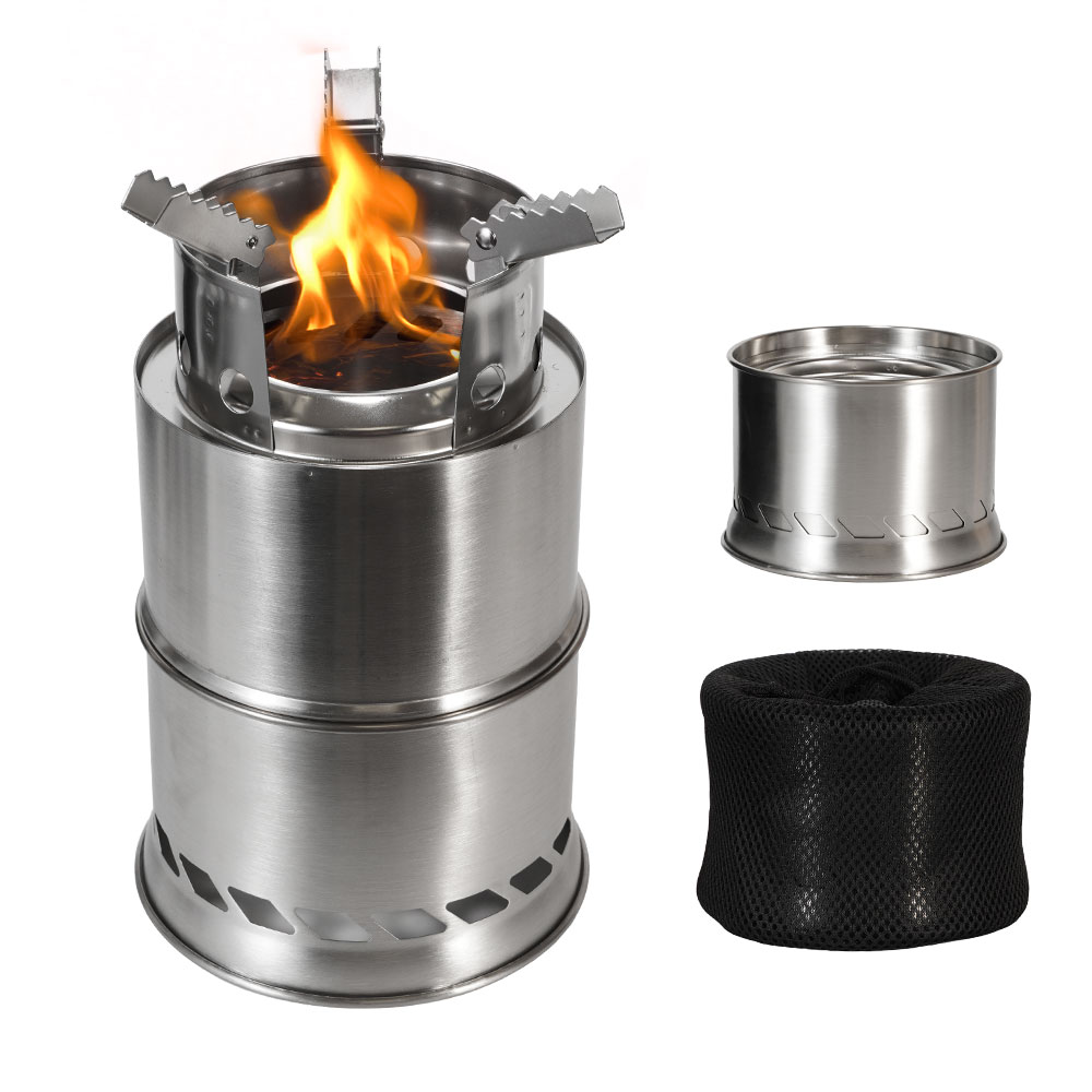 Draagbare houtkachel voor buit - Camping Double Cooking Stove recensie en prijs