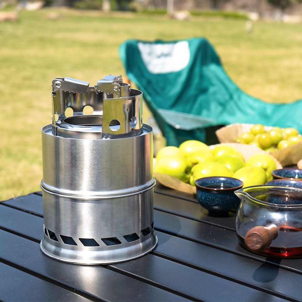 Draagbare houtkachel voor buit - Camping Double Cooking Stove recensie en prijs