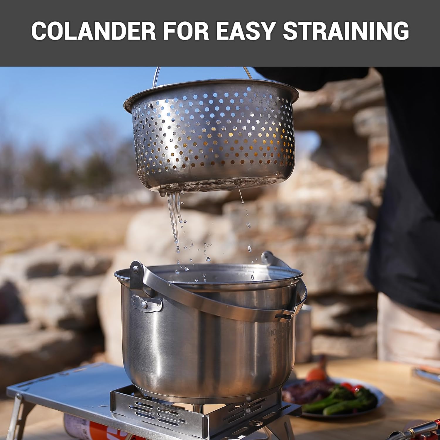 304 RVS Campingkookset - Panne - Camping Cooking Set With Bag recensie en prijs