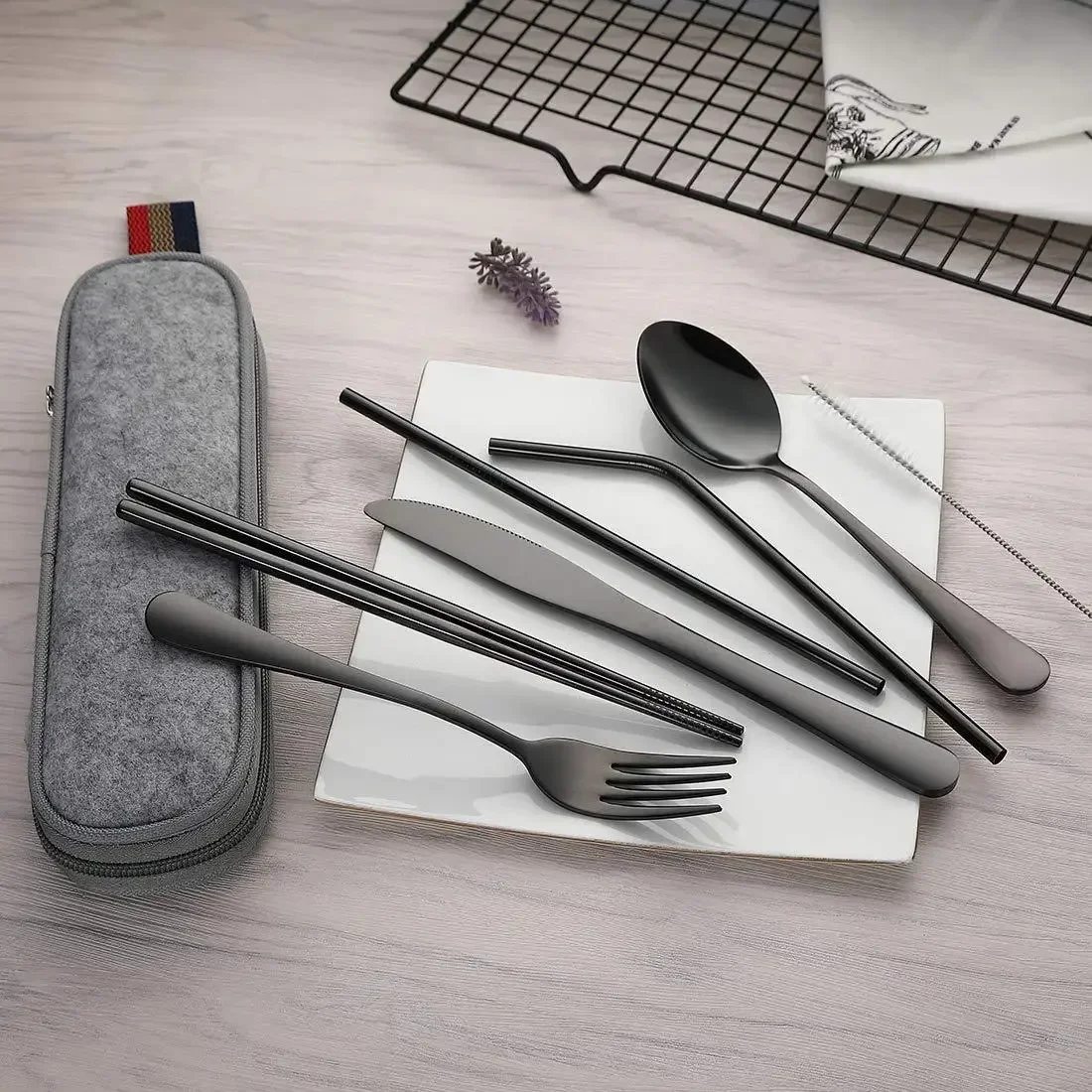 8 Stks/set Servies Herbruikbaa - Camping Cooking Cutlery Set recensie en prijs
