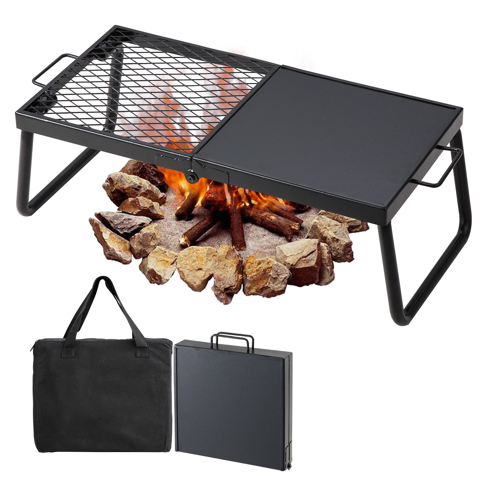 Opvouwbare kampvuurgrill, stev - Camping Cooking Over Fire recensie en prijs